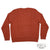 Polo Ralph Lauren Cable Knit Sweater XL Rust Orange Marled Silk V-Neck