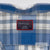 Untuckit Mens Plaid Shirt L in Blue Gray Tartan Cotton Flannel