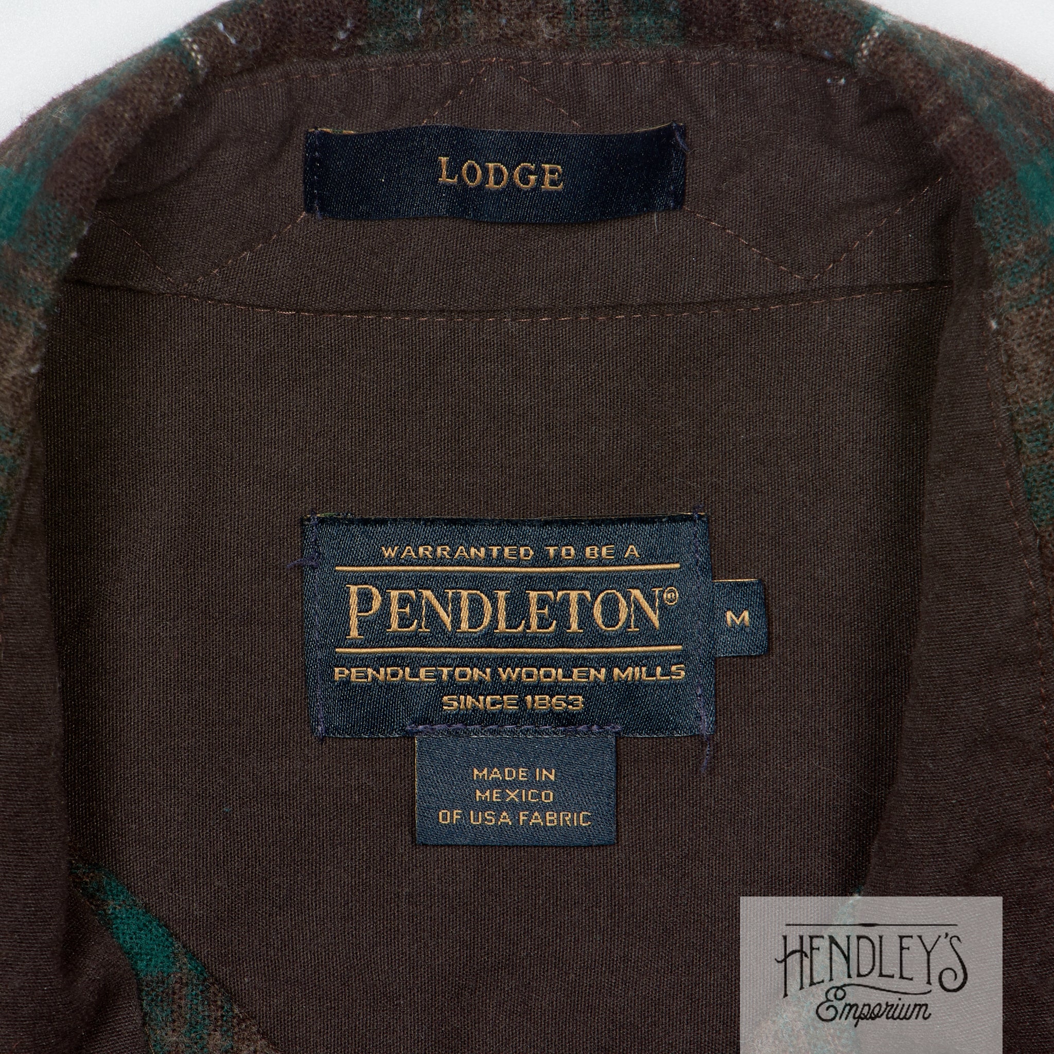 Pendleton Wool Flannel Shirt M 
