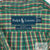 Polo Ralph Lauren Mens Plaid Shirt XL Green Yellow Cotton Button-Down