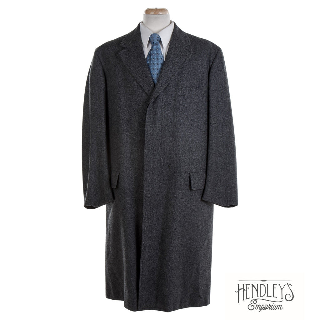 Vintage 80s Brooks Brothers 80s Jacket 45 L Wool Herringbone Overcoat