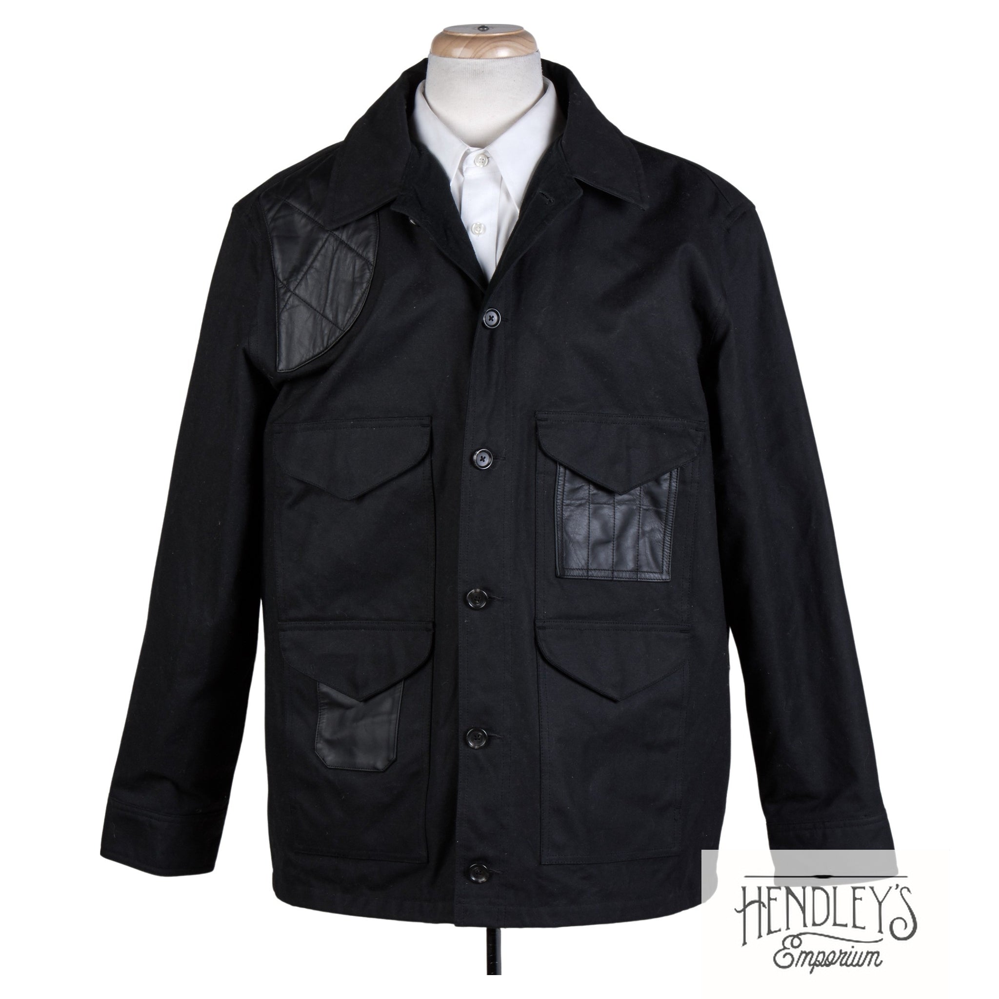 Polo Ralph Lauren Oiled Cotton Shooting Jacket XL in Black Tin