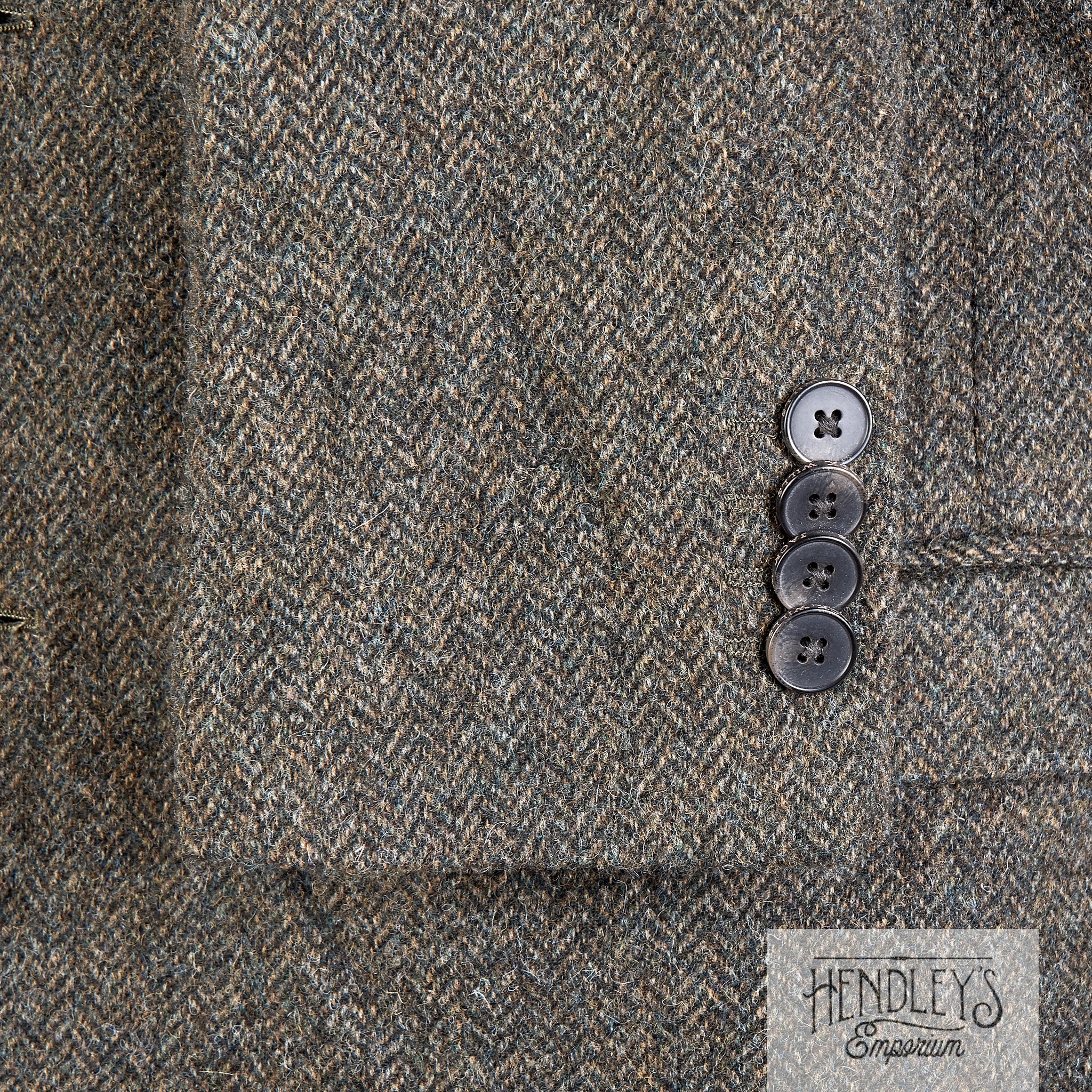 Jack Wills Moon Tweed Sport Coat 44R in Pine Green Herringbone Wool ...